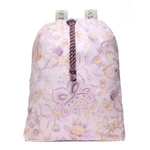 Victoria’s Secret 2 in 1 Beach Towel Backpack Pool Bag Purple Floral NWT